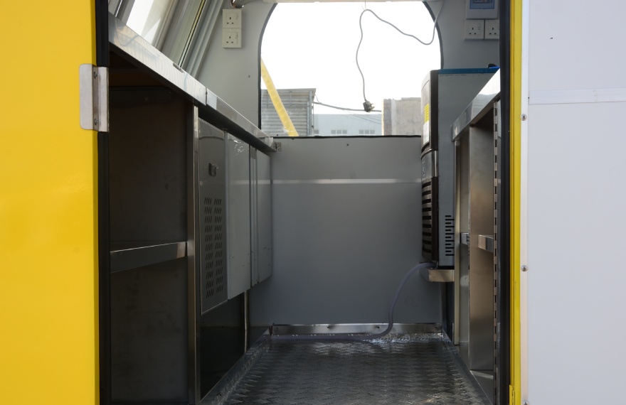 220WDH small concession trailer interior